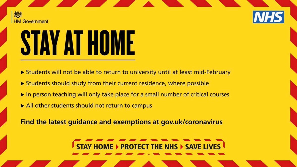 Here we go again #university #nationallockdown <a href="/UniversitiesUK/">Universities UK</a> <a href="/ucu/">UCU</a>