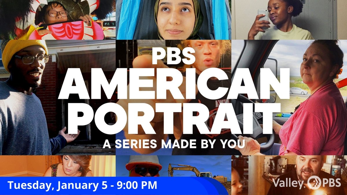 ValleyPBS's tweet image. TOMORROW at 9:00 PM, tune in to Valley PBS Channel 18.1 for American Portrait: I Dream, a collection photos, videos and text submissions from across America that capture the state and spirit of our nation!