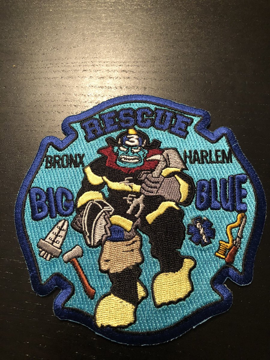 Rescue Company 3 “Big Blue” - Da Bronx and Harlem. Some old versions as well, plus their 9/11 Memorial patch