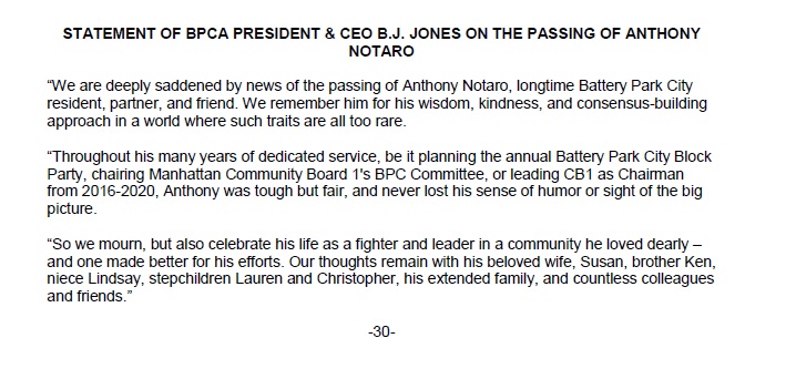 Battery Park City Authority tweet media