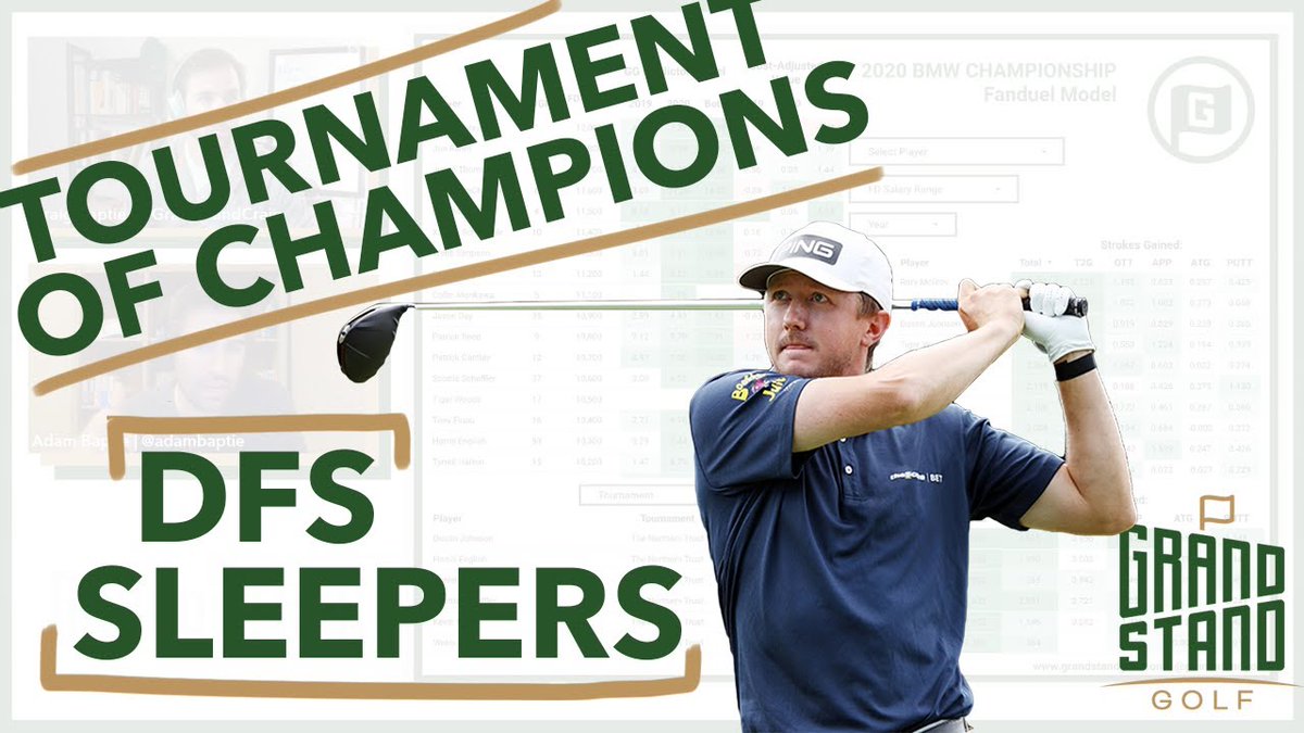 Our PGA DFS Sleepers video is live!!

We pick 4 of our favourite plays under $7,500 (err.. $7K this week..) on DraftKings for the Sentry Tournament of Champions.

#SentryTOC 

Video: youtu.be/OqzqpMdeAs8