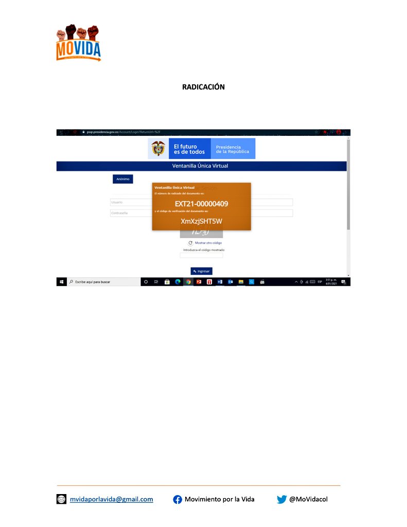 MoVidaCol's tweet image. 📣 #Atención

Hoy radicamos derecho de petición solicitando la relación del gasto de los dineros donados para la implementación del proceso de paz con las FARC-EP.

Esperamos la respuesta de @IvanDuque y los entes relacionados de acuerdo a la respuesta del Fondo Colombia en Paz.