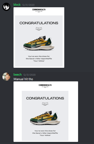 Entrd_AIO's tweet photo. The Sacai Vaporwaffle was yet another release dominated by Entrd. 👨‍🍳

With tons of pairs secured with only a limited userbase, our members are very excited for what the future has in store for them. 🤩

Want a copy!? RT + Tag a friend for a chance at an invite! 🔁🙋 https://t.co/6YVLV7O23u