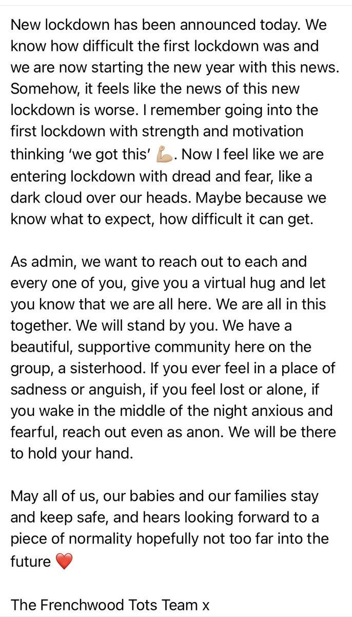 Dear Frenchwood Tots Members