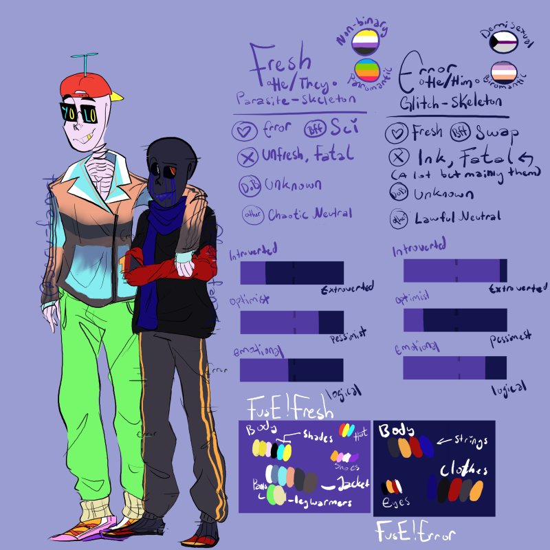 Serv_Fanart's tweet photo. FvsE #errorfresh redesigns 
#fresherror #freshxerror #errorxfresh #sanscest https://t.co/GWr1AK7VQ1