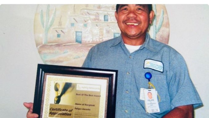 Felipe Llorente, healthcare worker at Havasu Regional Med Center in Lake Havasu City, Arizona, died from  #COVID19. He was a sweet man with a ready smile who was always willing to help h/t:  @CTZebra