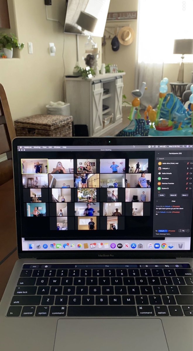 Throwback to virtual cheer camp in July!! We miss you Braves! 💙🤍