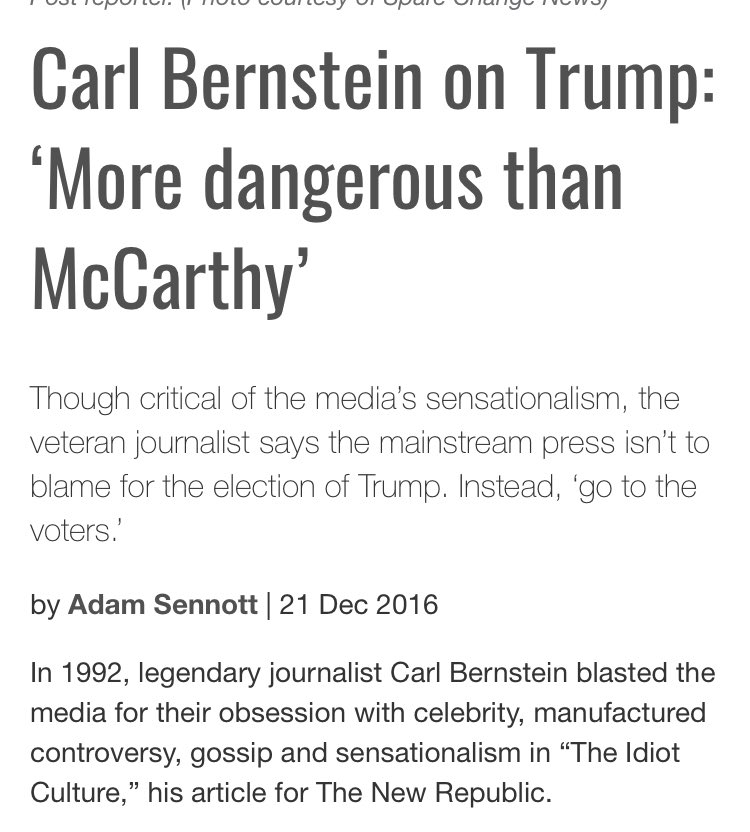 He even said Trump was worse than McCarthy!