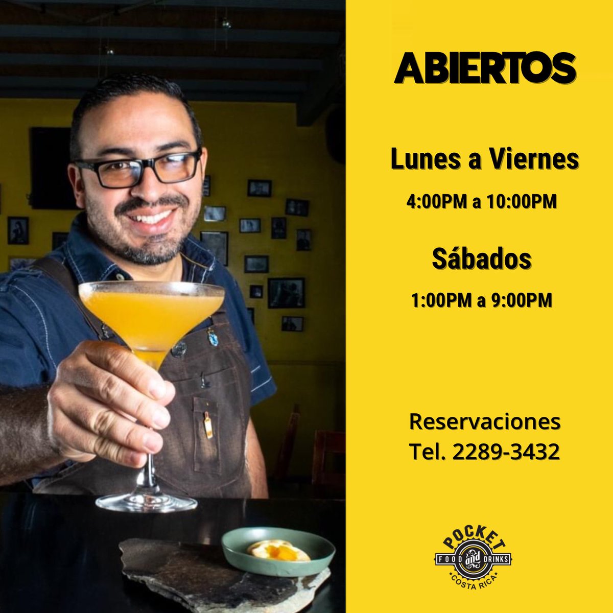 Iniciamos año deseándoles lo mejor, así que desde ya los esperamos para recibirlos con las mejores vibras. 🙌🏽🍸🥩
.
.
.
.
.
#PocketCostaRica #Cocktails #Food #Drinks #CocktailBar #Restaurante 
#Escazu #SanJose #CostaRica #PuraVida