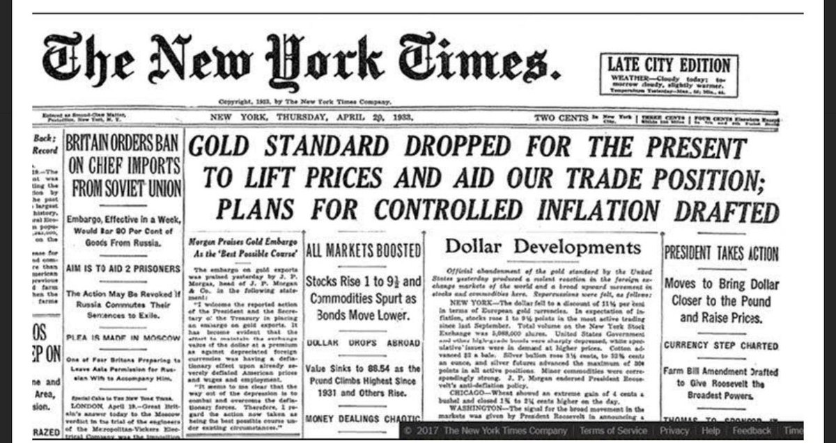 1971: Nixon was facing inflation so THEIR answer was to decouple the Dollar from Gold to stave off Inflation. With the DXY going off the Gold Standard every country w/ Green Pieces of papers were now stuck with Green Pieces of Paper. Instead of taming inflation this lit the fire!