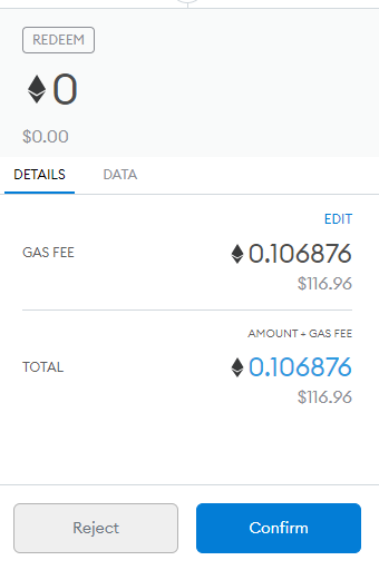 And I thought paying 2.99$ for gas was bad. (Picture is moving ~2k $DAI off AAVE, or well, attempting to. lol)