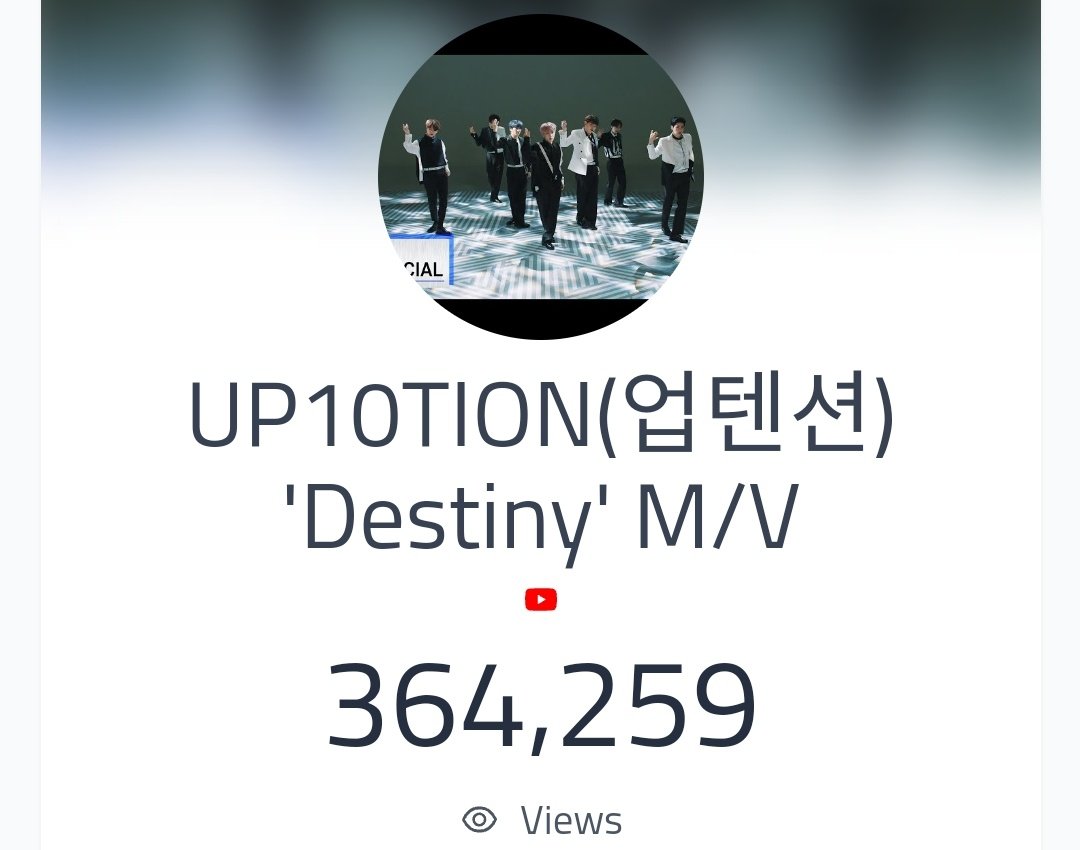 streamforU10T's tweet photo. Honey10!💛 
How is your Monday? We hope today is better than yesterday.
You can make it even better by streaming #UP10TION's #Destiny.😊

@UP10TION's Destiny MV has reach 364.259 views.❕Next goal: 400K views❕

Join today's streaming session!
HAPPY STREAMING!

#업텐션 #Light_UP https://t.co/hzxUP8BZbe