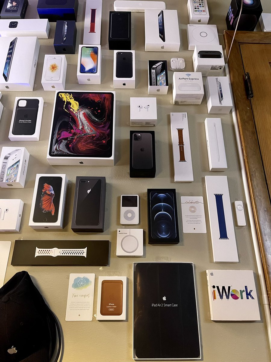sireofbayne's tweet photo. @MKBHD Also on #TeamKeepTheBox  This year I used them as art on my office wall. Makes a great backdrop for all those video calls. https://t.co/Sxt6E7hwrF