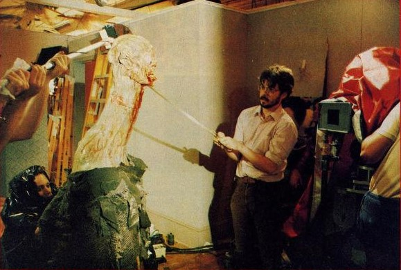 C.H.U.D. on screen and behind the scenes. Who's a fan of this old-school, 1980s creature-FX #horror movie? #MonsterMonday