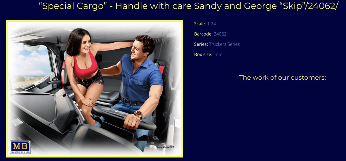 These figures in the "Trucker's Series" make me want to post the number for the Center for Missing and Exploited Children.I mean, I need a shower just screenshotting them.