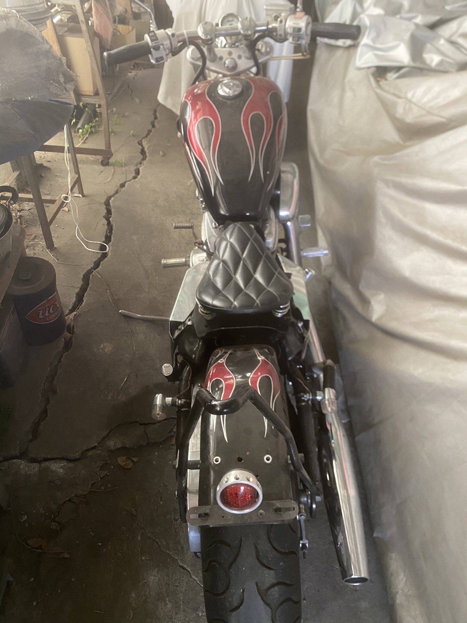 スティード400 ファイヤパターンタンク 防錆加工済み HONDA スティード400 ファイヤパターンタンク 防錆加工済み HONDA