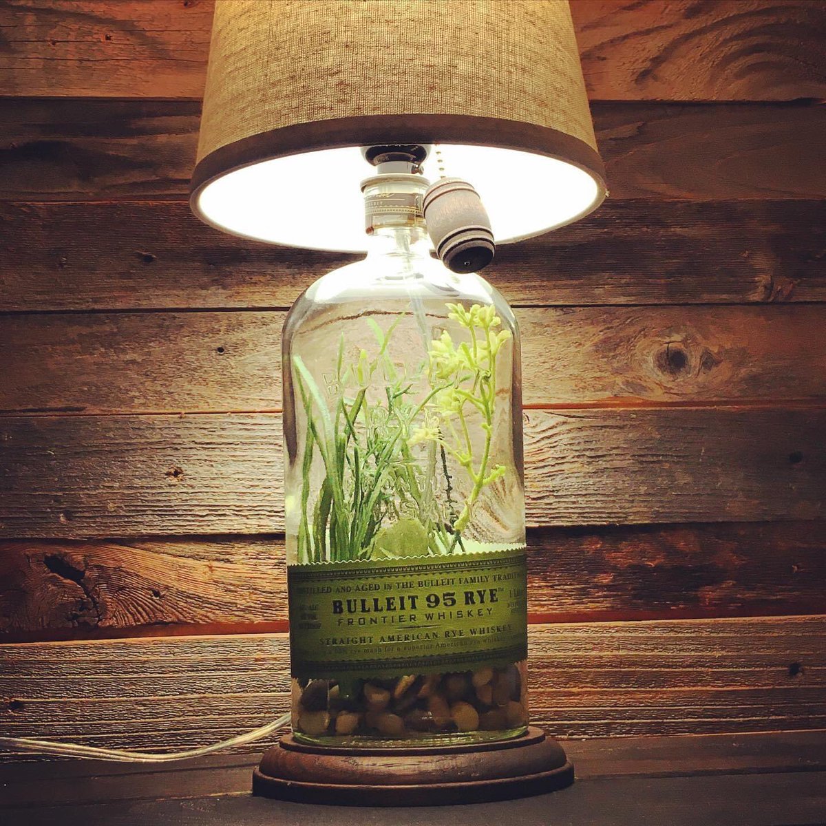 bottlecraft_Tom's tweet photo. Terrarium meets bottle lamp 

💡🥃 🌱

#rye #ryewhiskey  #bulleit #bottlelamp #terrarium #terrariumdesign #bottlecrafts #lamplife #ilovelamp #lampdesign #lampmaker #whiskey #whisky #frontierwhiskey #upcycle #repurposed #upcycledlighting #bottlecraftbytom https://t.co/S6faT5J0o3
