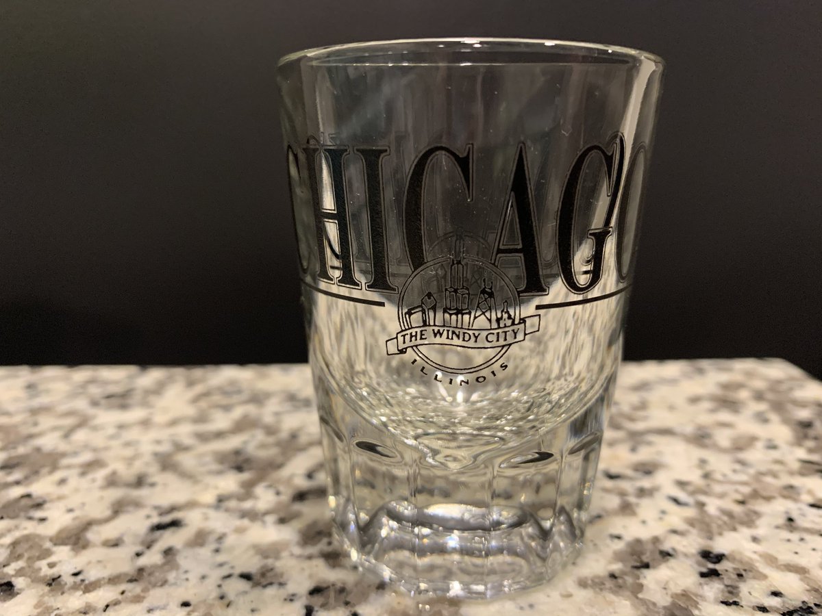 Day 65: In lieu of travel I’d like to do a tour of past trips via shot glasses. This was from many, many days and nights in sweet home Chicago. It’s my favorite double shot glass.