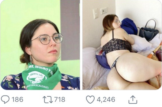 CarlitoS_lim's tweet photo. 🧵Mini-Hilo-Pitero 
#EstefaníaChayoteraVeloz 
Bueno, Estefanía "La Chayotera" Veloz por eso está a favor del aborto, por andar sin protección... 👀⬇️ https://t.co/yY442o4J03