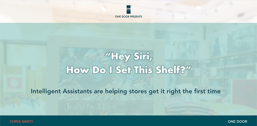 #Intelligentassistants help address problems in-store by guiding #storeassociates through the initial reset quickly and accurately by telling them HOW and WHAT to #merchandise in 🏬. Sign up for a #demo bit.ly/3gAvFDx