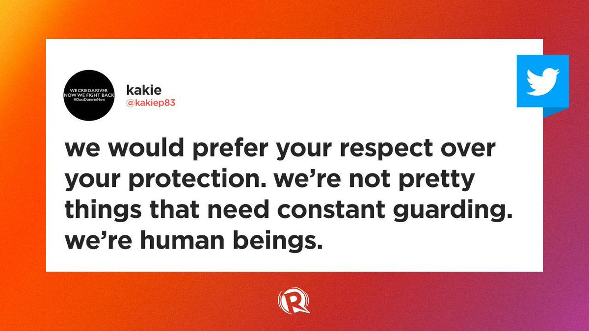 Respect over protection

Following the rape-slay case of flight attendant Christine Dacera, Kakie Pangilinan comments on the trending hashtag #ProtectDrunkGirls, pointing out that it implies that “this kind of danger is inevitable” when it shouldn’t be.