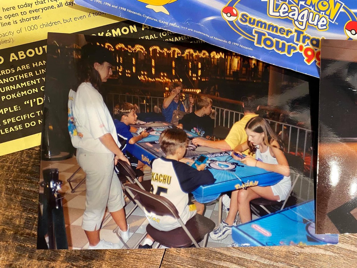I also got to go to the “Pokémon league summer training tour” the next year (1999) as it toured malls across the country.