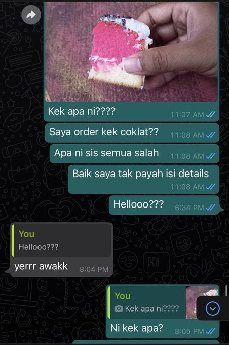 Bila tanya dia reply ala kadar nak kena spam spam baru reply eeee geram taw