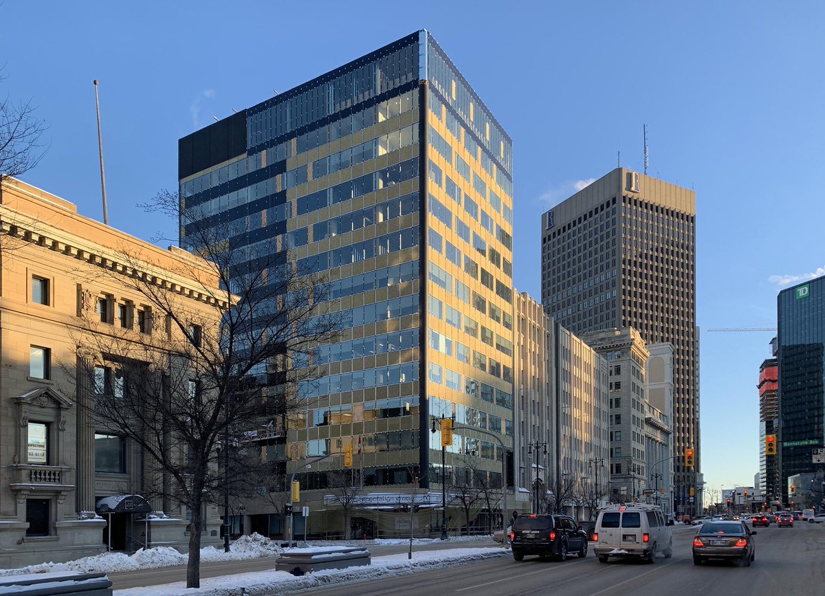 This could be part of the future for downtown. An office building being redeveloped into a nice mixed-use residential and commercial project.