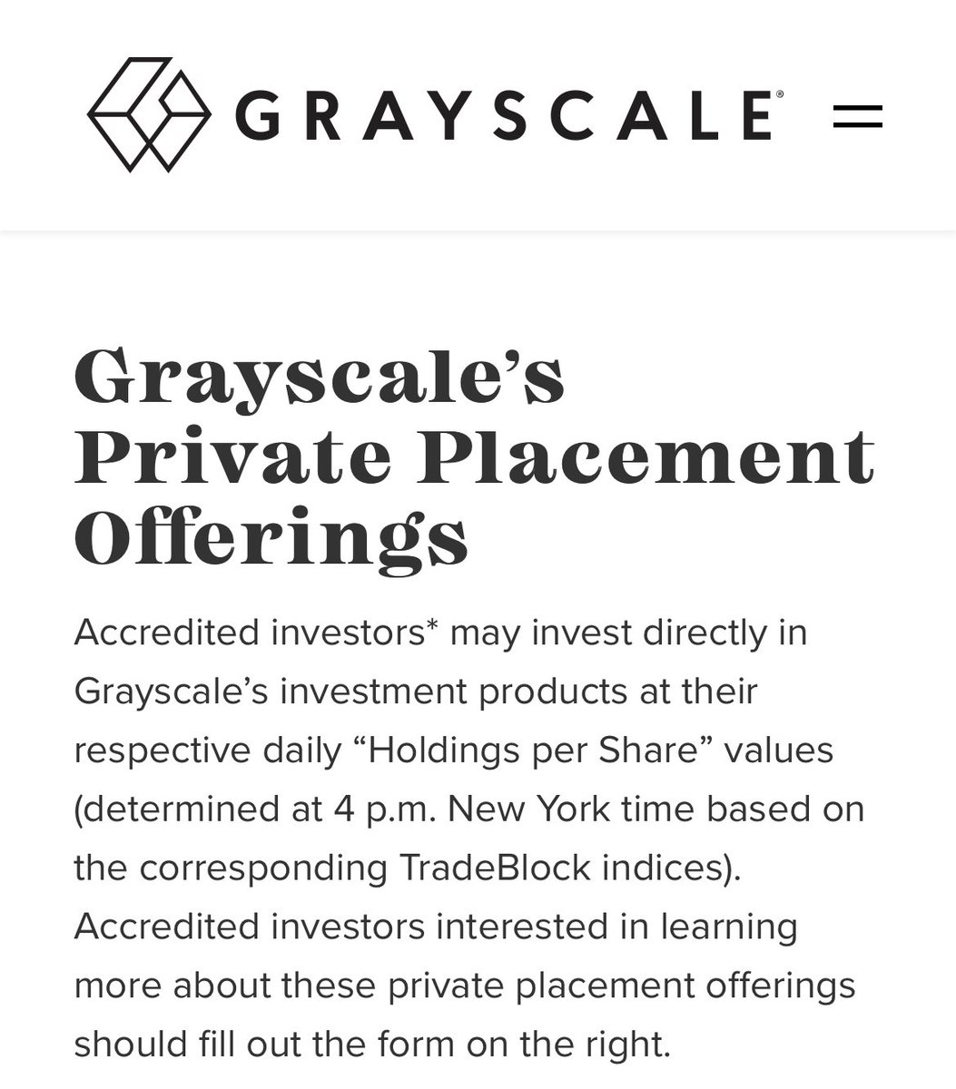 Why is there a premium? Accredited investors can contribute cash and if I’m not mistaken, “in kind” assets (Ethereum) to purchase shares at 0% premium. Also know as NAV (net asset value). After 6 months they can sell them on the market.6/x