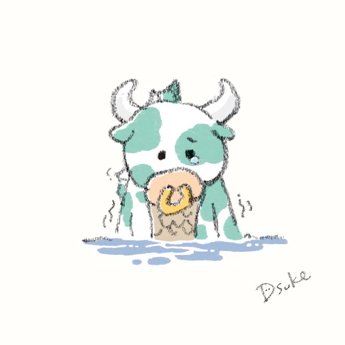 牛キャラのtwitterイラスト検索結果 古い順