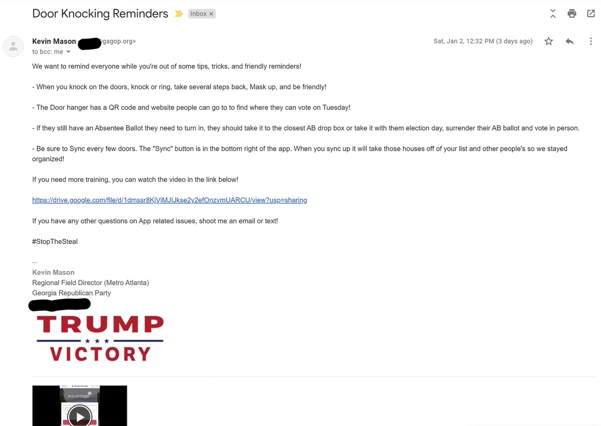 I thought it was just the NRSC that was working with Stop the Steal... but then I got this e-mail from the Georgia State Republican Party. 6/9