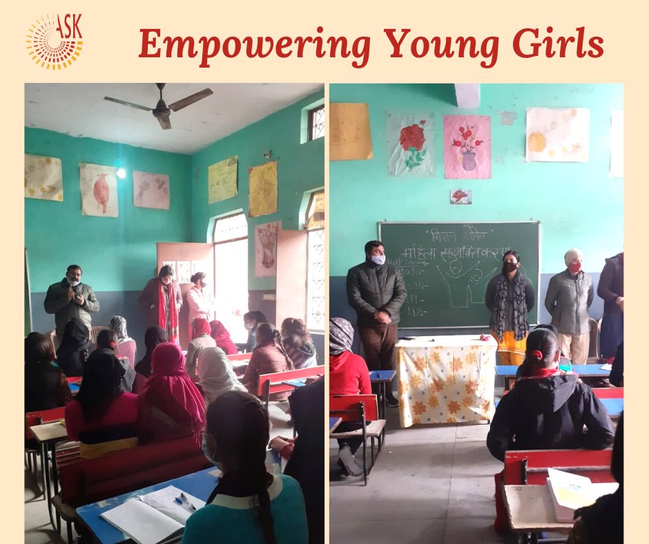 ASK_Newsfeed's tweet photo. Safety #Awareness session was held by the Police officials for  girls at our school ASK Sankalp, #Moradabad, #UP covering  issues related to #safety of women and girls. it highlighted the fact that it is essential that women/girls raise their voice against any misconduct. https://t.co/ZwmGcowVWl