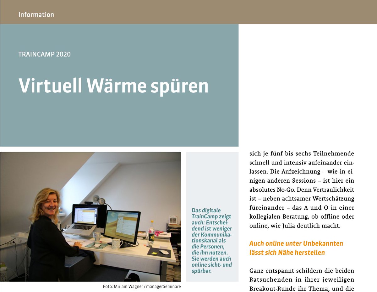 In der aktuellen Ausgabe von Training aktuell könnt ihr noch mal nachlesen, wie das #TrainCamp2020 war: managerseminare.de/ta_Artikel/Tra… (€)