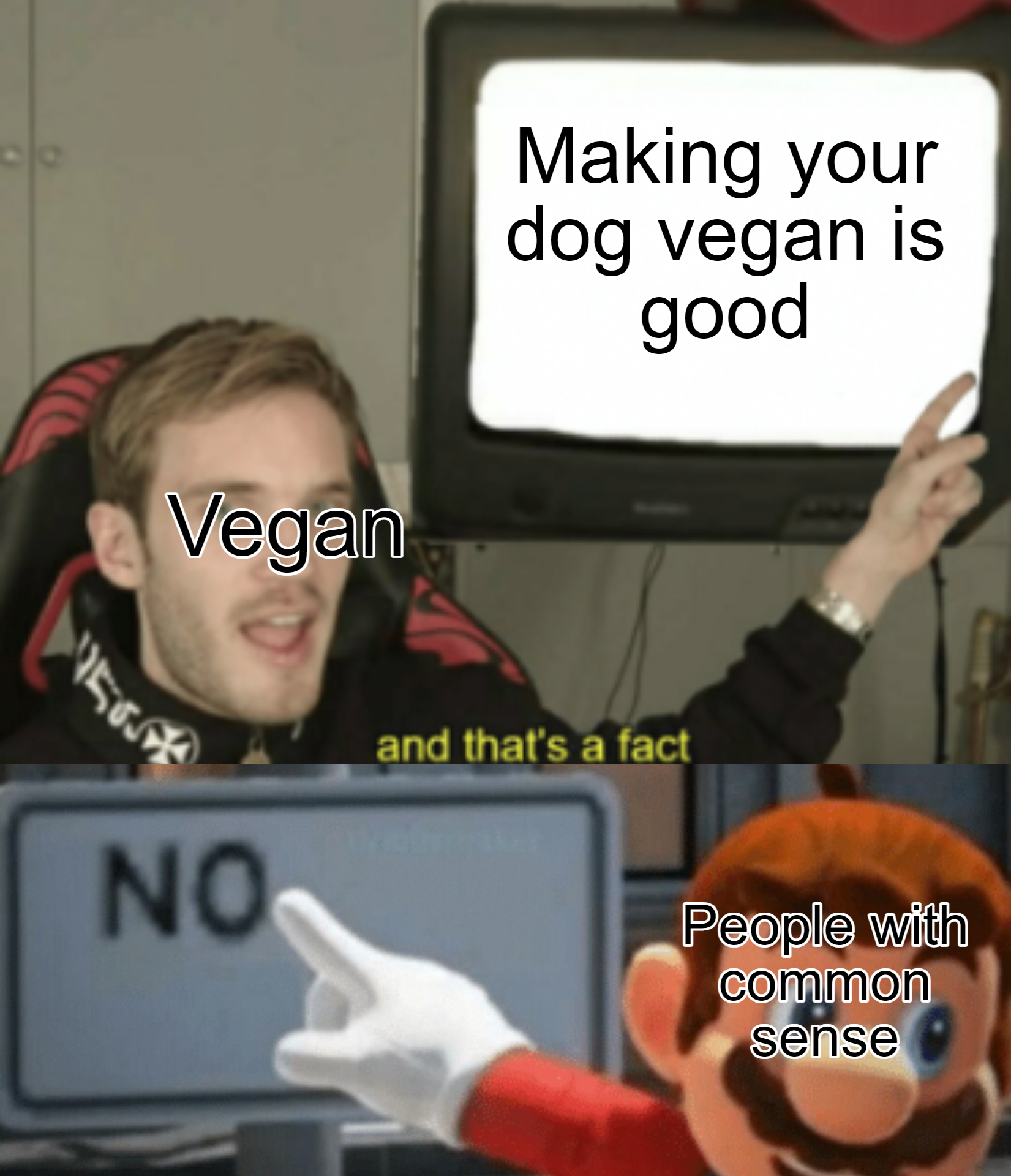 my uncle’s meme stash on Twitter "Don't make your dog vegan plz…