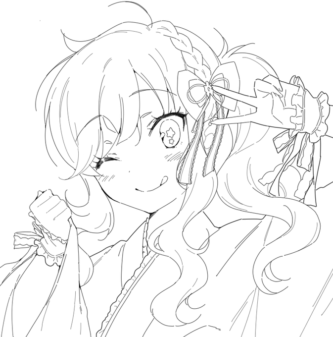 SSR大槻唯ちゃん描く(=゜ω゜)ノ 