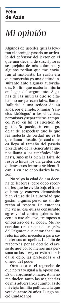 cayetanaAT's tweet photo. La respuesta y el respeto que merecen. 
Viva Azúa. https://t.co/iGEM0wUI5I