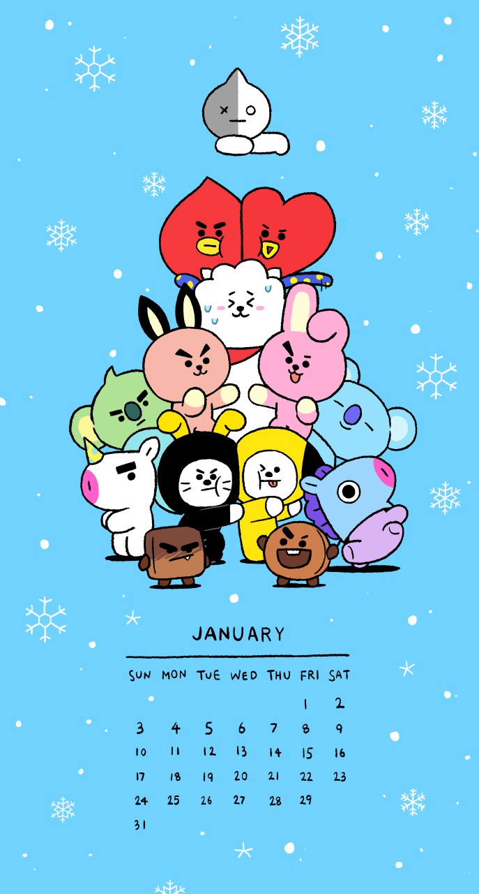 Bt21 Japan Official いいことがたくさん起こりそう Bt21 At21 1月 カレンダー 壁紙 T Co Csre2bwfqz Twitter