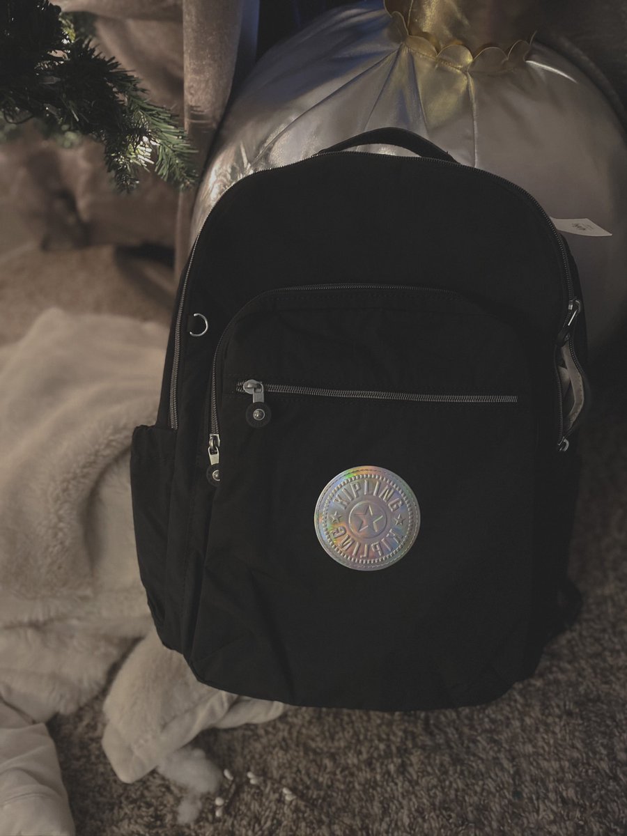 I’m so stoked on the new @KiplingUSA bag aaron surprised me with 🥰.
