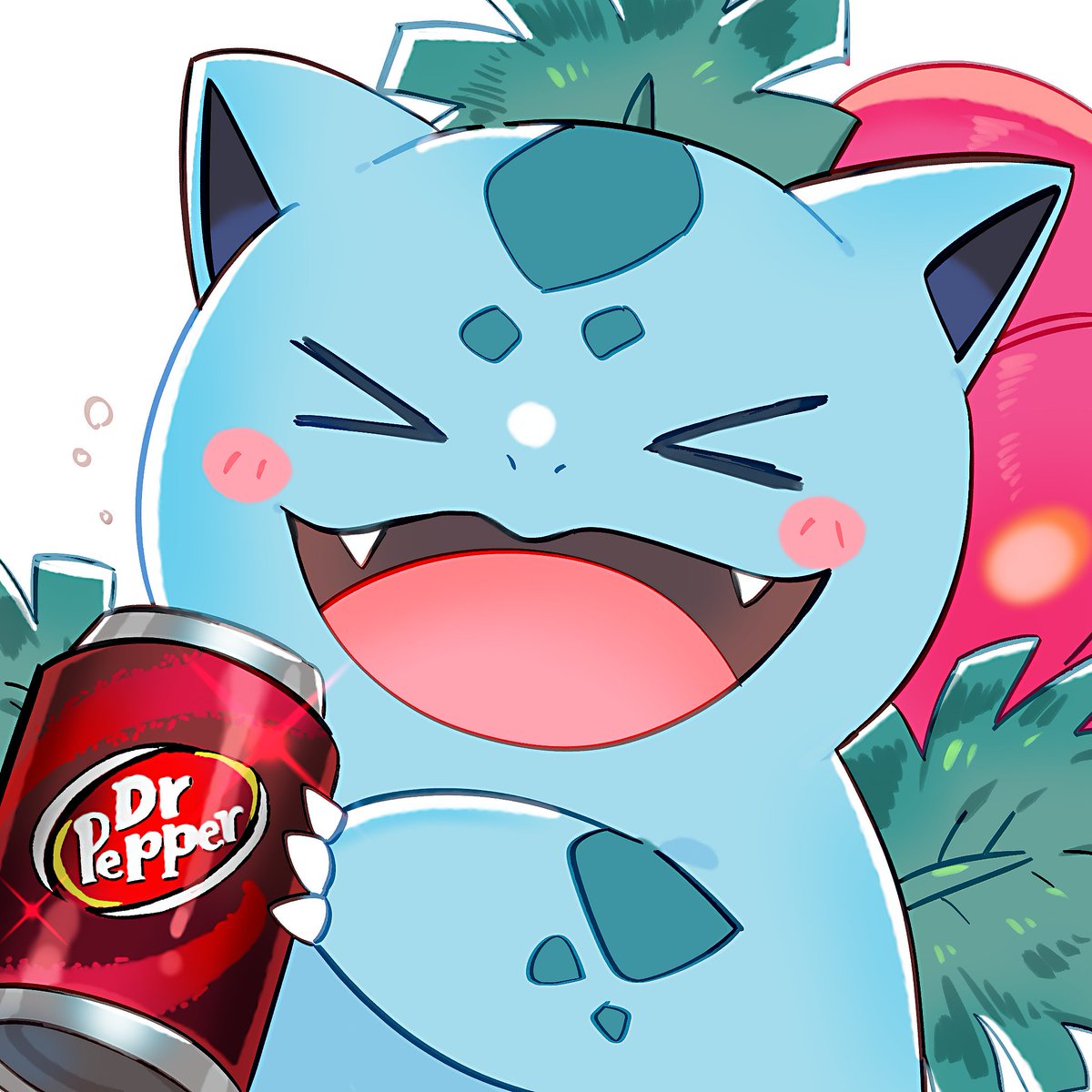 「なんか食ってるフシギソウ
Ivysaur eating something???」|yasaikakiageのイラスト