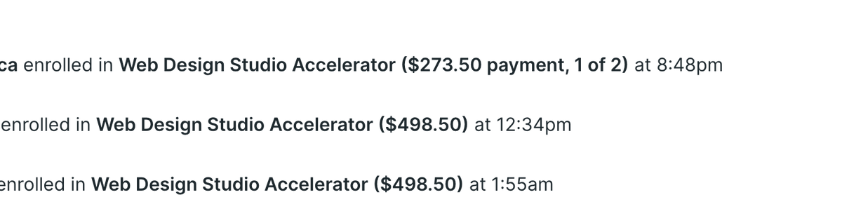 And for those that need receipts, and this is strictly for motivation and transparency, here's a look at today's sales (from only the revenue streams mentioned above).