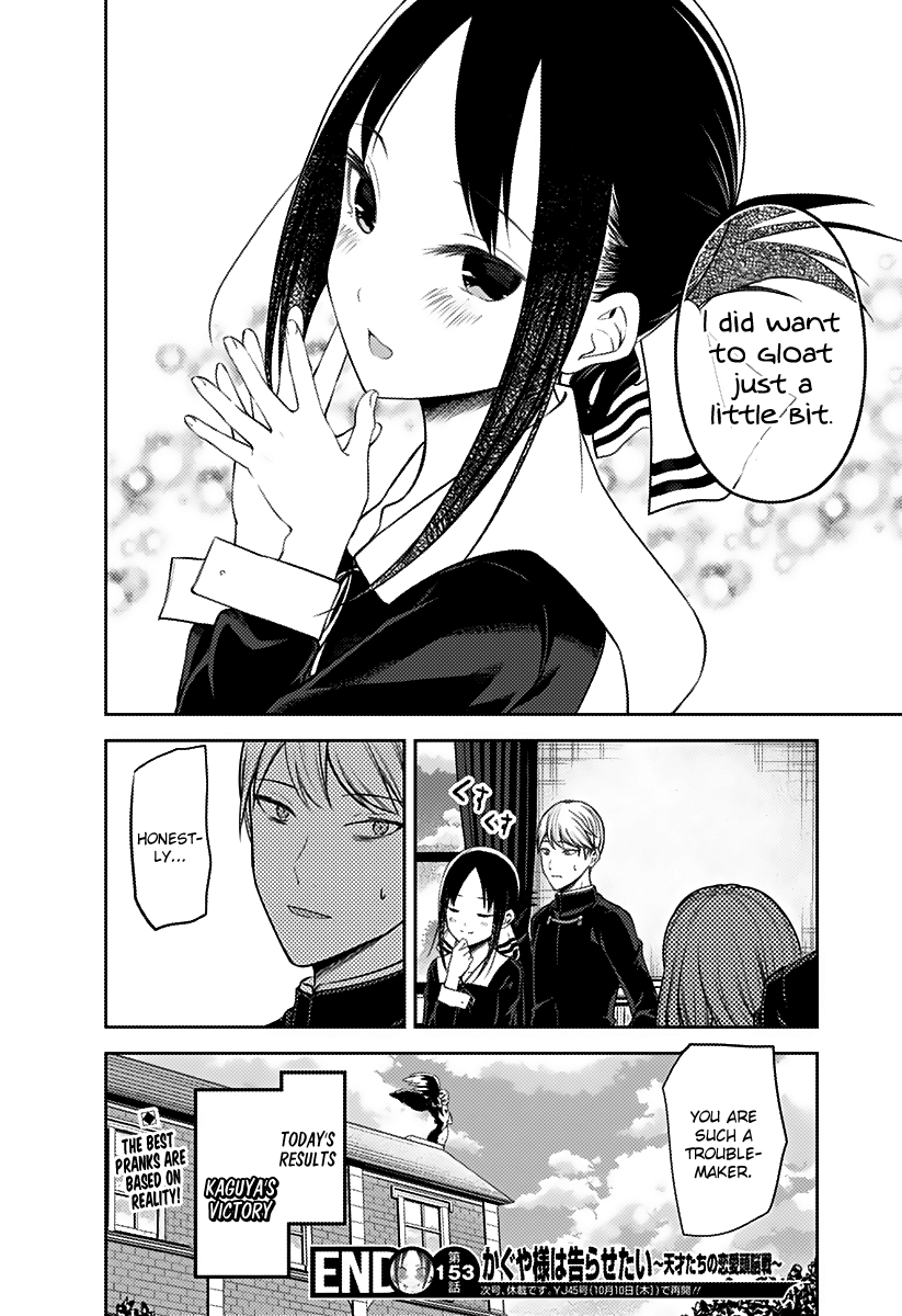 Seeing Kaguya grow from being a prideful, naive, and immature person to where she is now has me loving her progression.