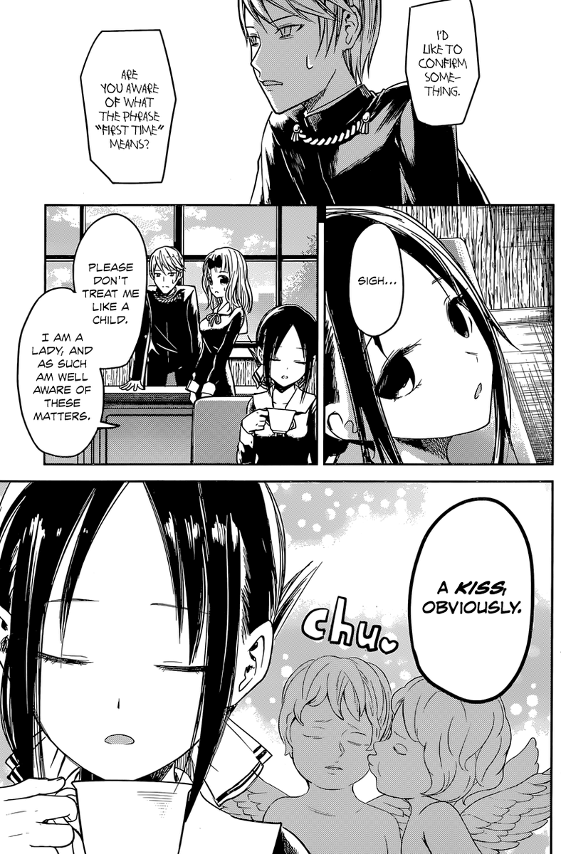 Of course, Kaguya-sama is also a comedy so it's important that the characters are funny and well… of course I find Kaguya herself hilarious. I couldn’t count the amount of time I laughed because of her. Easily one of the funniest characters for me.