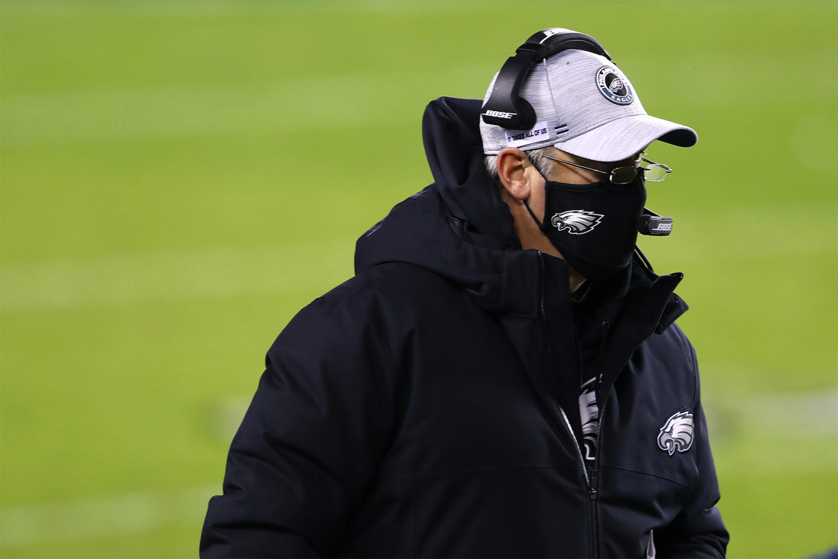 Angry Eagles players had to be restrained from confronting Doug Pederson