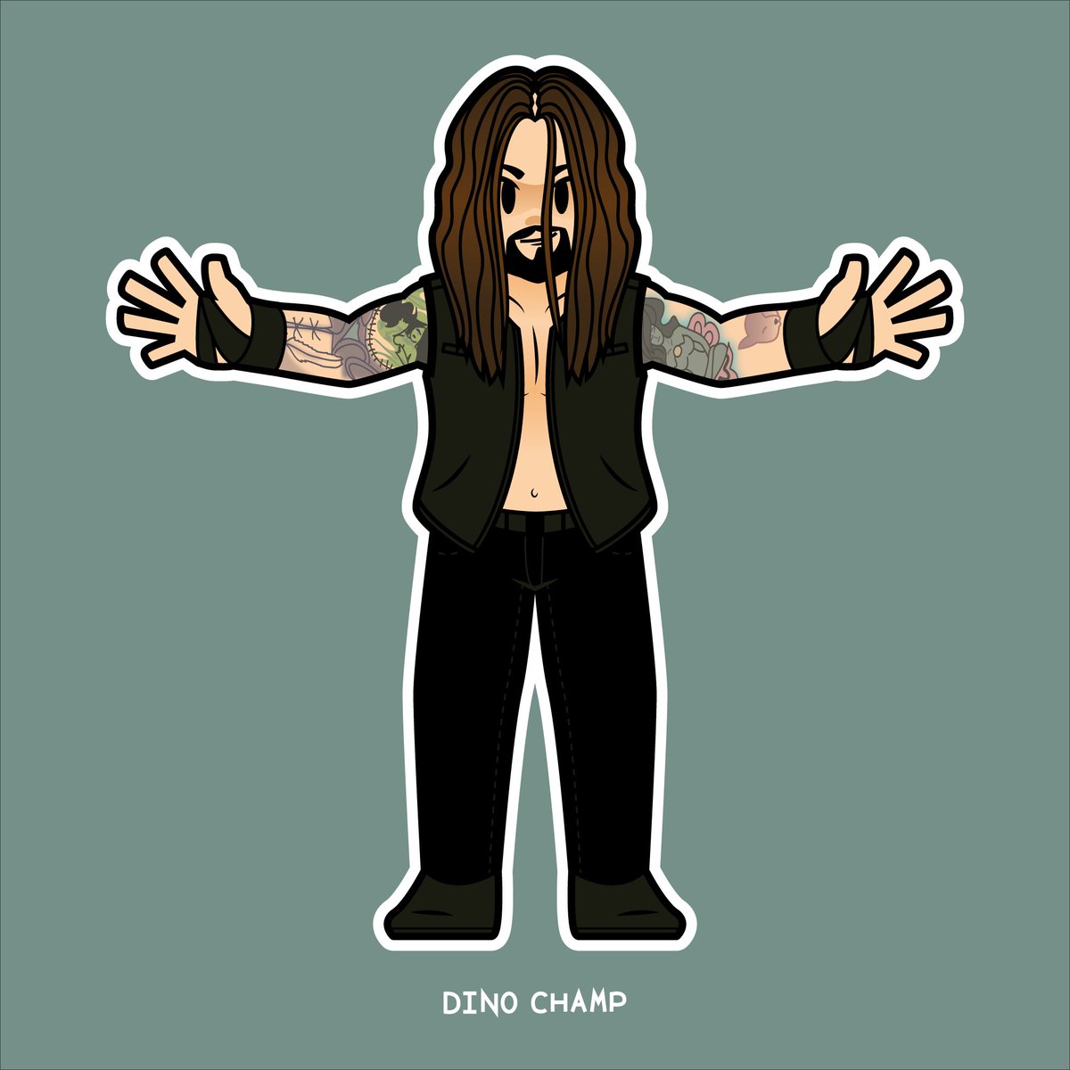 TheDinoChamp's tweet image. A commission done of The Revenant Brian Andrews! @revenantandrews Straight out of the Nightmare Factory. Go check out the Showcase!

#NightmareFactory #NightmareFactoryShowcase