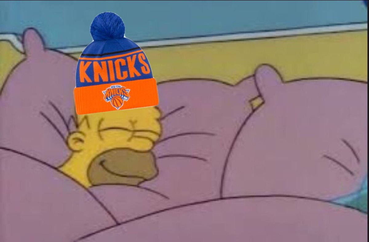 How I sleep when the Knicks have a winning record