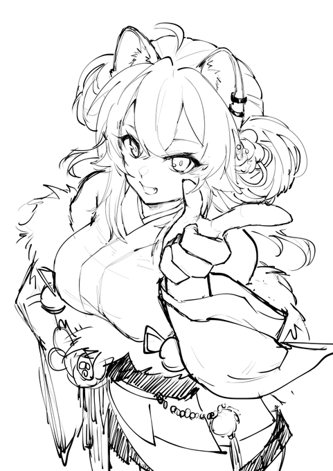 a little sketch for botanchan's new costume 