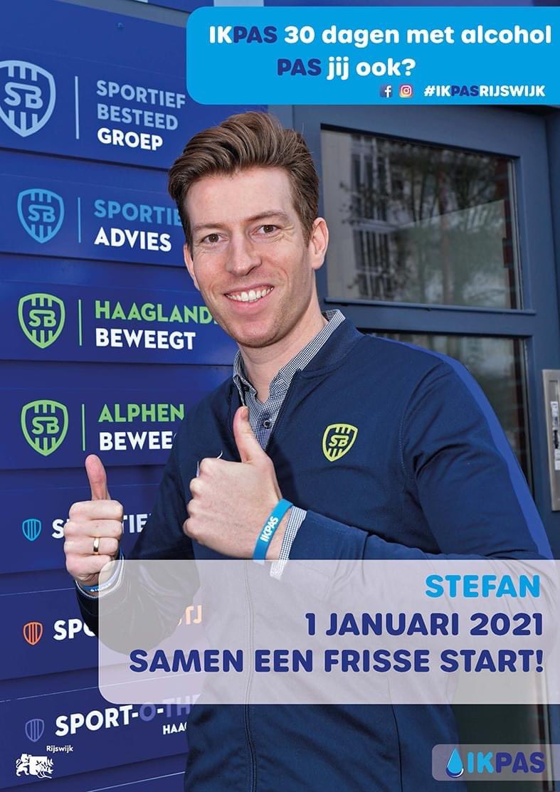 Ook <a href="/barrett_stefan/">Stefan Barrett</a>,  <a href="/HaaglandBeweegt/">Haaglanden Beweegt</a>,  is dit jaar #ambassadeur van <a href="/IkPas/">ikpas sepetepas</a> <a href="/Gem_Rijswijk/">Gemeente Rijswijk</a>!  

Wil je weten waarom? Stefan vertelt over zijn deelname: 
Lees het op: facebook.com/IkPasRijswijk/…

#alcoholvrij #DryJanuary2021 #nonalcoholic #ikpas