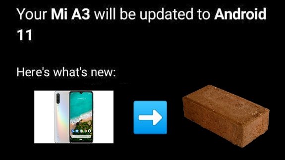 VarunpPrashar's tweet photo. #MiA3 #mia3bricked #mia3refund @MiIndiaSupport @Xiaomi @manukumarjain @Google #Google #android11 @androidcentral @Android @AndroidDev @googledevs @GoogleIndia @AndroidPolice https://t.co/xC78ieR5Bs