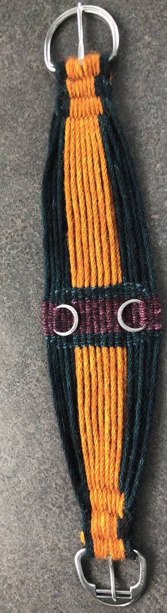 HomesteadwView's tweet image. Available- 32” hand dyed and woven mohair roper cinch