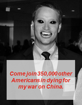 Matt Pottinger has the blood of 200,000 to 350,000 (and counting) Americans on his hands, and he’s planning on adding hundreds of thousands more. Don’t let him. end/